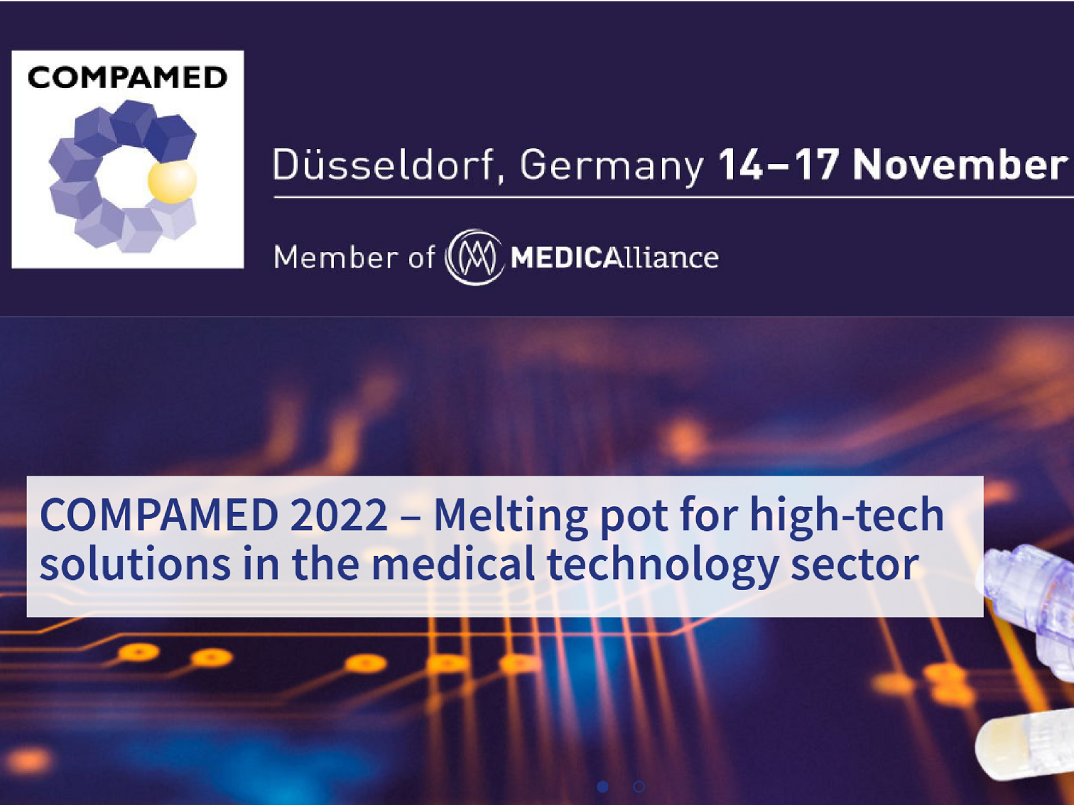 Boreasa will be present at COMPAMED (Dusseldorf, Germany 14-17 November 2022), Booth No. is 8B R20-3