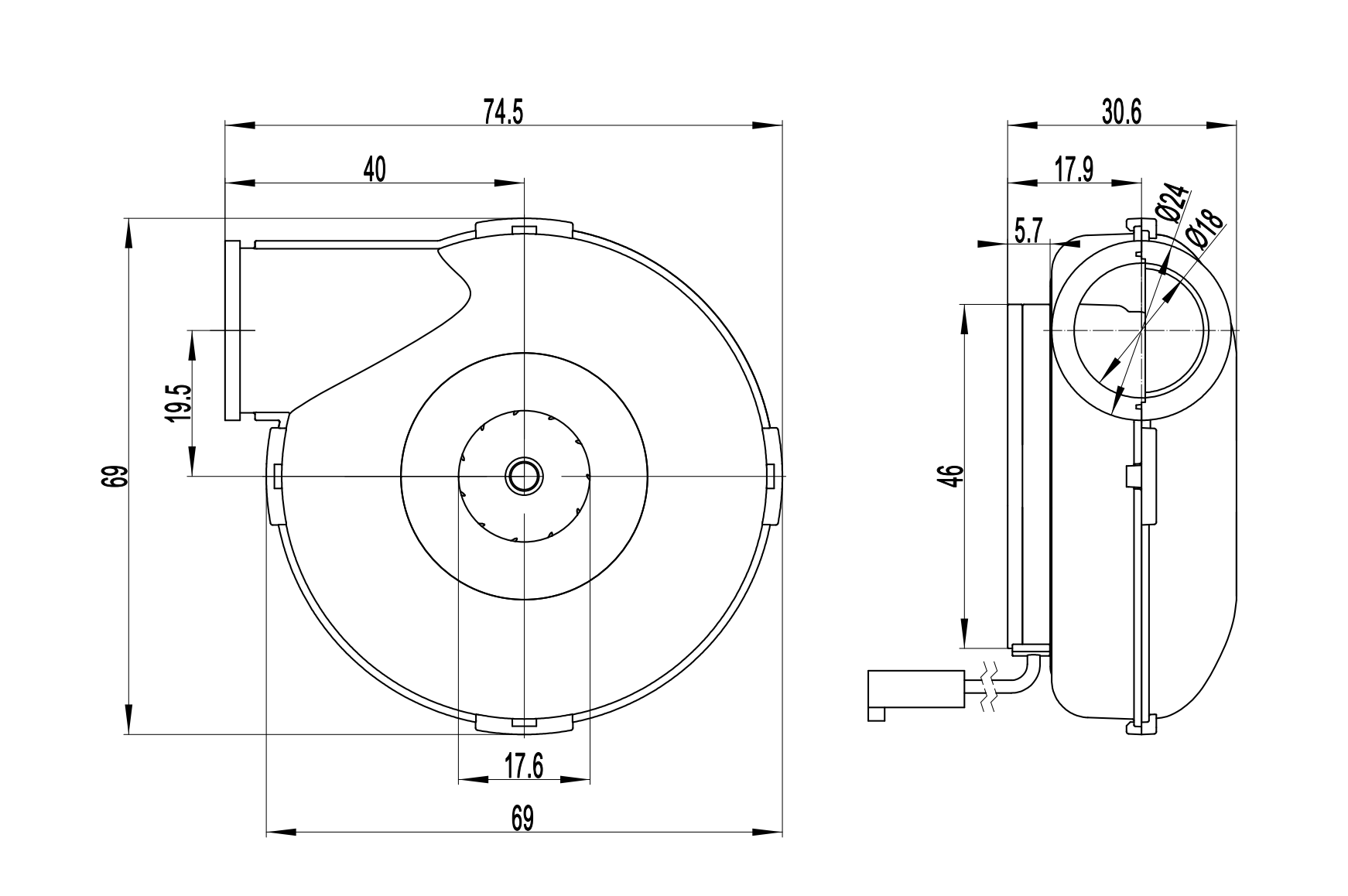 C65T1 Dimensions Chart - B0